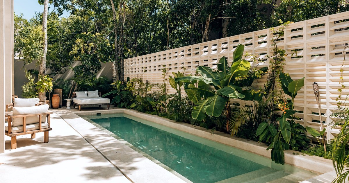 Essence Luxury Villa private plunge pool at Aflora, Aldea Zama, Tulum